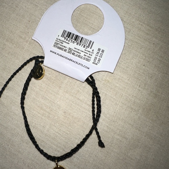 BRAND NEW Pura Vida SUN RAY CHARM BRACELET in black - Picture 8 of 9